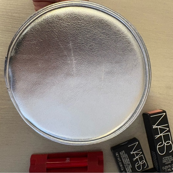 Dior silver  Cosmetic Pouch with Nars cosmetics inside - Picture 2 of 7